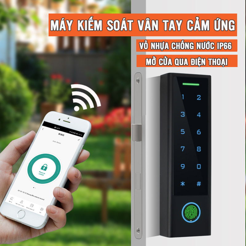 Sicher CF3 Tuya là bộ đọc vân tay thông minh kiêm thiết bị kiểm soát ra vào