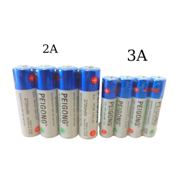 BỘ 4 VIÊN PIN AA / AAA  PEIGONG CAO CẤP CHUYÊN DÙNG CHO KHÓA VÂN TAY 