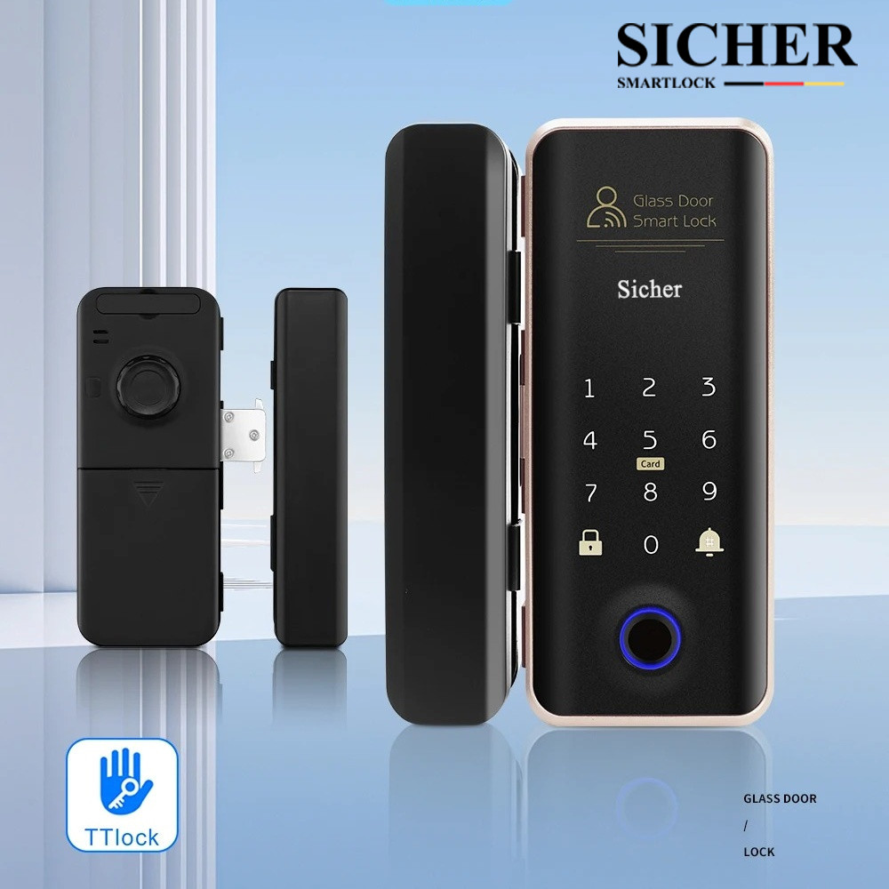 Khóa vân tay cửa kính cường lực Sicher G09