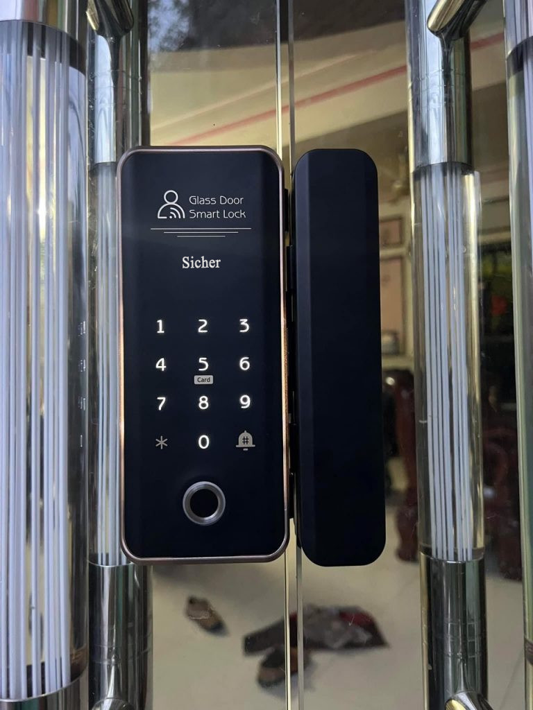 Khóa vân tay cửa kính cường lực Sicher G09