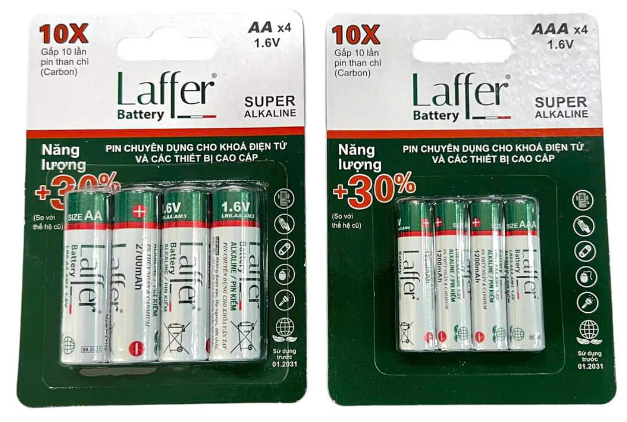 Pin Khóa Vân Tay Cao Cấp Laffer Tại Beehome Group